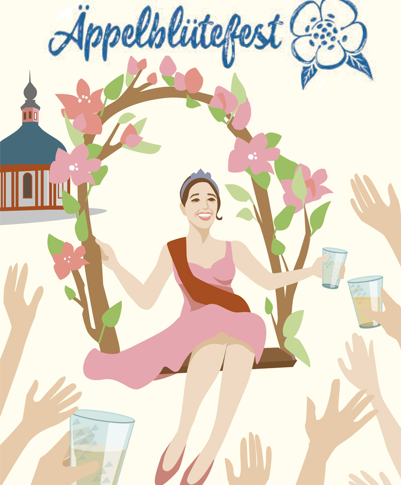 Äppelblütenfest-2025-Sylvia-Wolf-Illustrationen