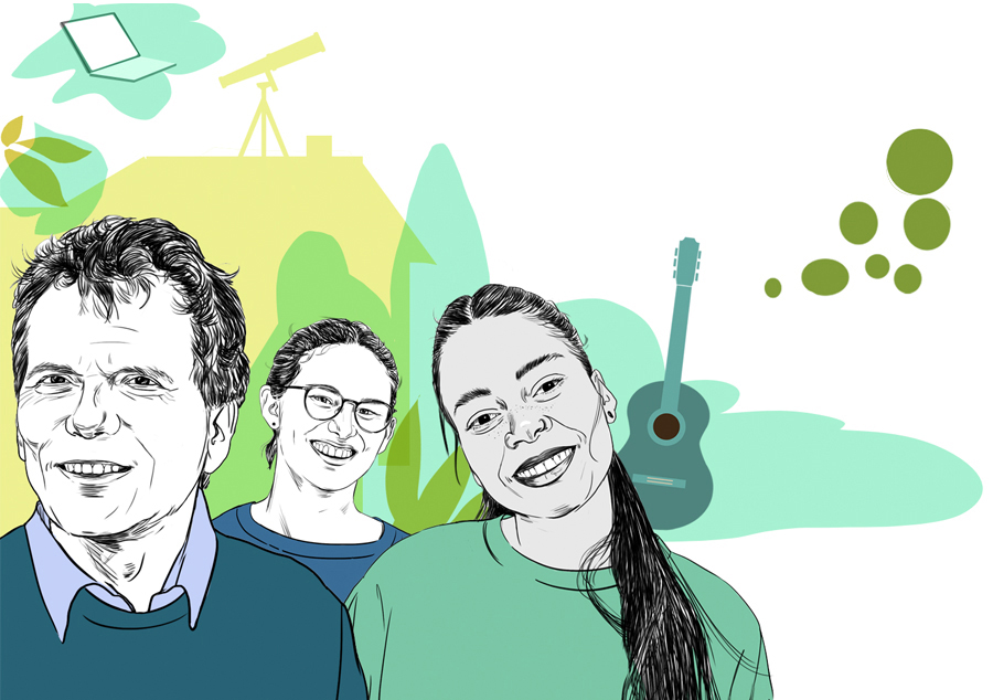 Jahresbericht-Illustrationen-Portrait-Zeichnungen-Sylvia-Wolf