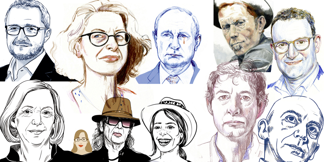 Portraits Sylvia Wolf Illustrationen 2024